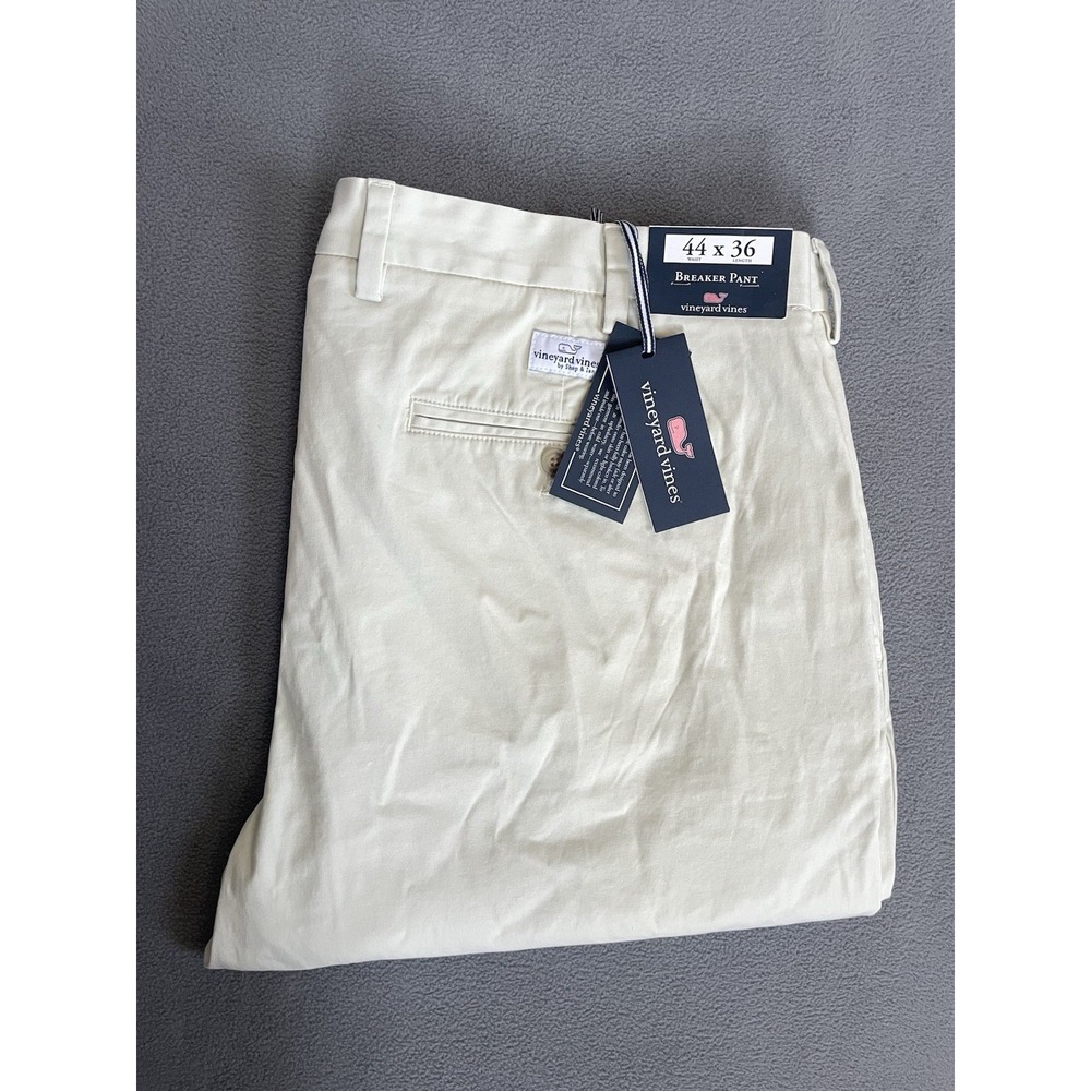 Vineyard Vines Breaker Pants Men's 44x36 New! Chino Ivory White